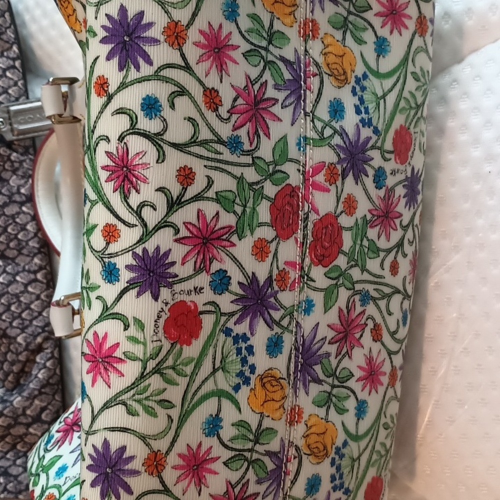 Dooney And Bourke Botanical Handbag Y2K Rainbow Zipper - Picture 11 of 11